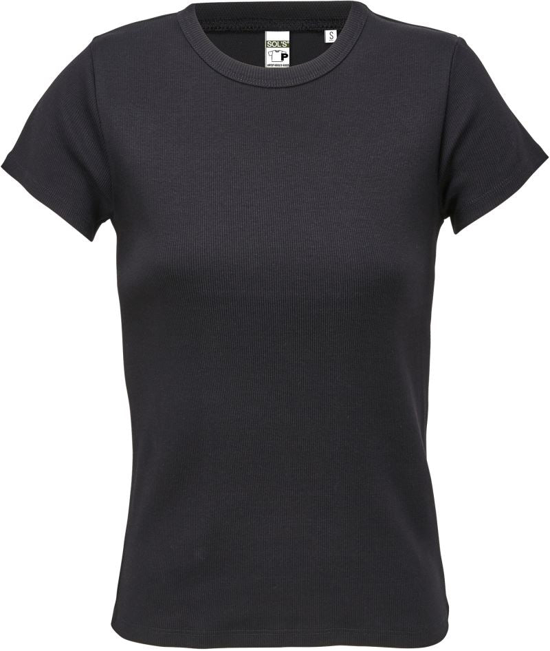 Ženska Rib majica SOL's Collection – deep black