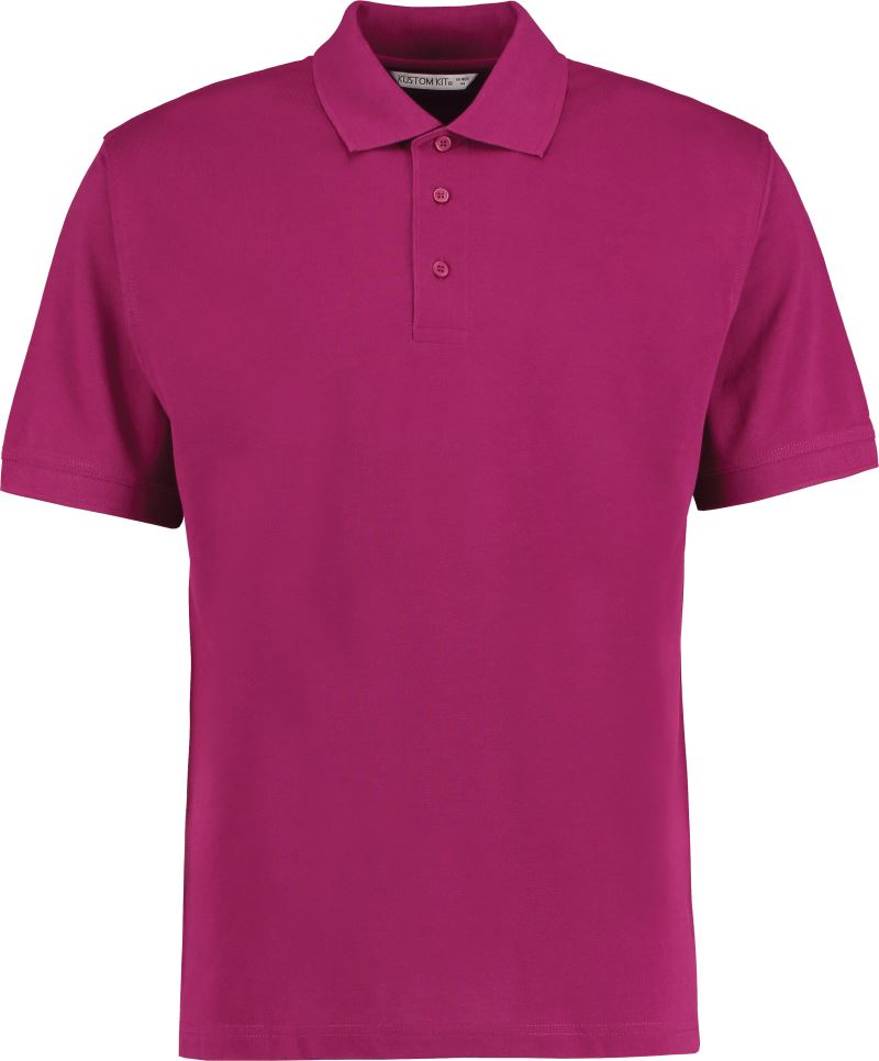 Moška piqué polo majica Kustom Kit Superwash KK403, delovna polo majica s kratkimi rokavi in navy barvo, prikazana na sliki.