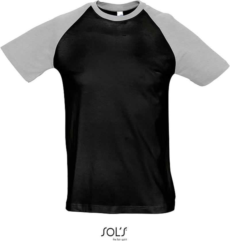 Moška trendovska dvobarvna raglan majica - SOL'S - oblekanadom