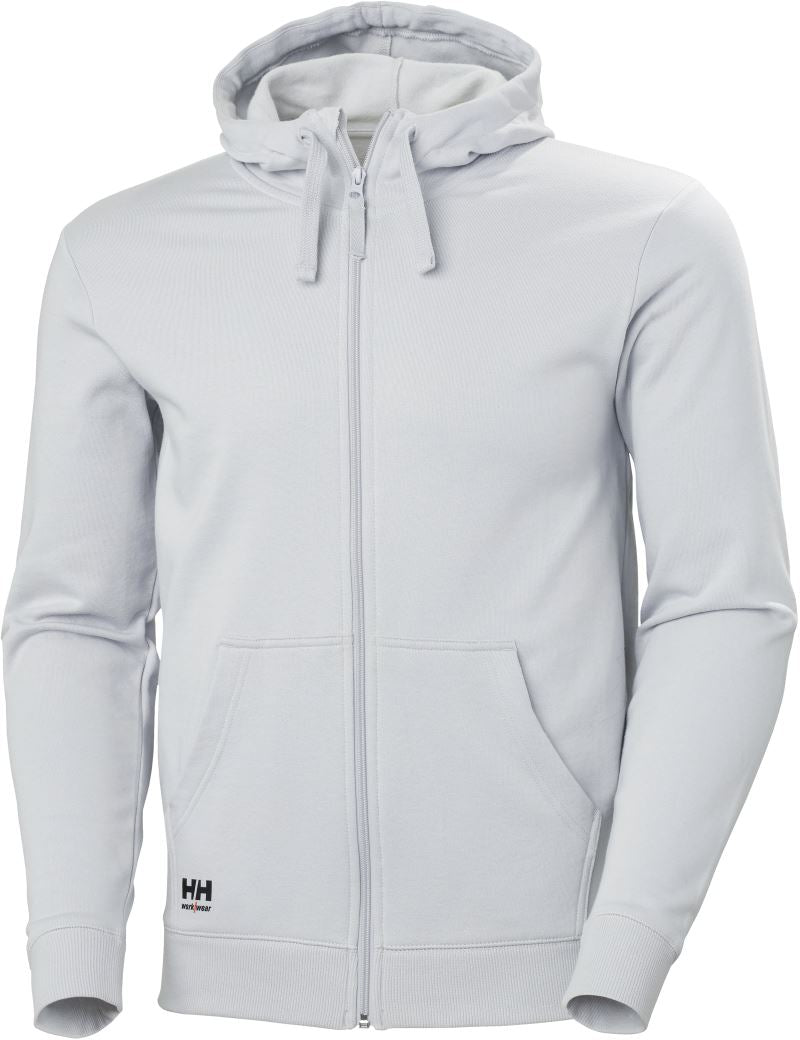 Helly Hansen men's traditional hoodie pullover, navy blue, soft knit fabric, with front kangaroo pocket and adjustable drawstrings.