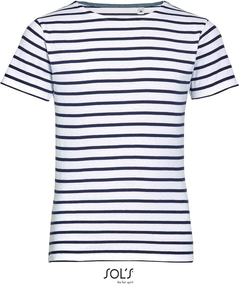 Otroška prugasta majica SOL'S Miles KidsT-Shirts - oblekanadom