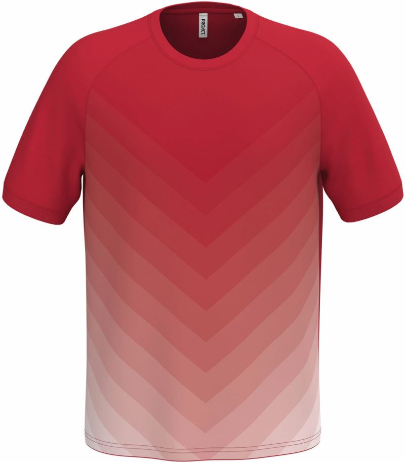 Unisex Sports Shirt color gradient Kariban – sporty red