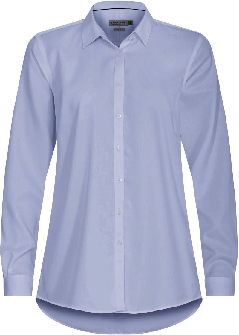 Ženski non-iron blouse dolgi rokav J.Harvest & Frost – Nebesno modra