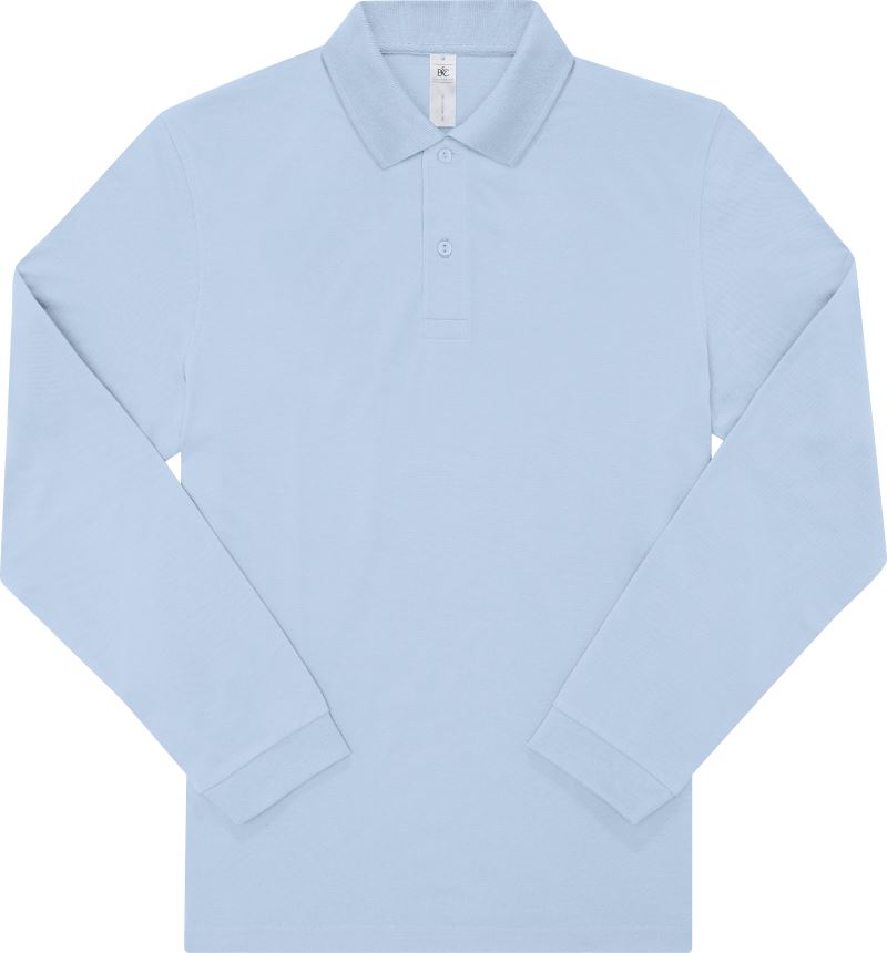 Moška Polo Majica Dolgi Rokav B&C My Polo 180 LSL - oblekanadom