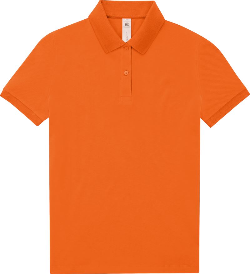 Ženska polo majica B&C My Polo s kratkimi rokavi, bela barva, preprosta in udobna za vsakdanjo uporabo