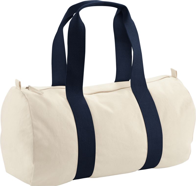 Unisex round EarthAware® Sports Bag Westford Mill – natural/french navy