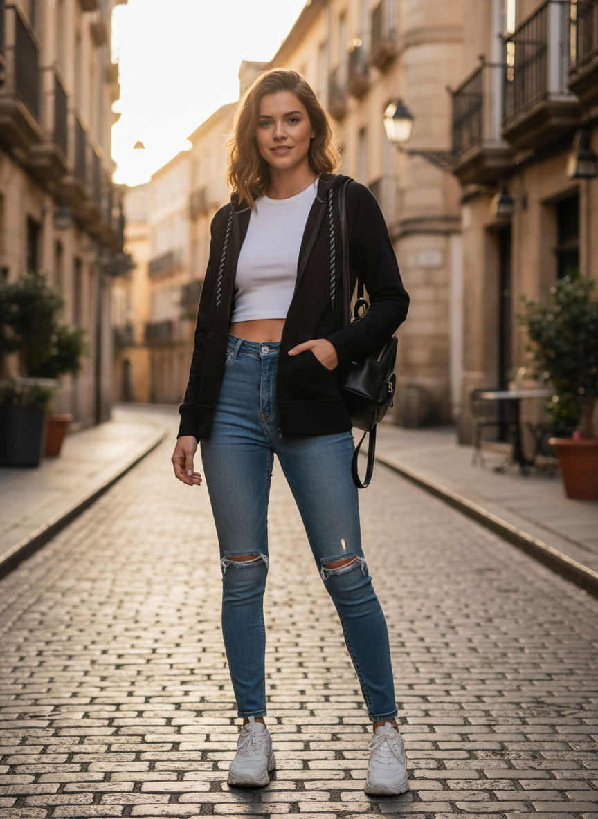 Ženski Pulover s Kapuco Tee Jays 5436 - oblekanadom