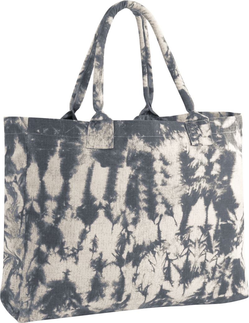 Unisex platnena torba "Tie Dye" Westford Mill, barvno vzorčasta torba iz blaga za vsakdanjo uporabo.