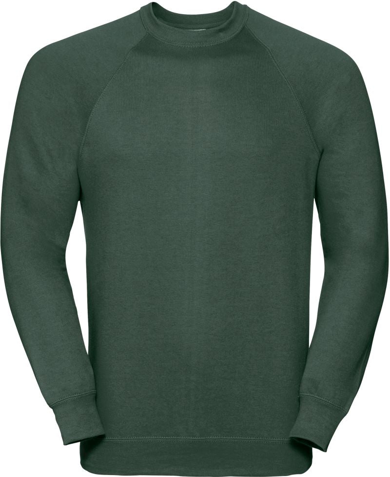 Russell men's pullover in neutral color, featuring a comfortable knit design and classic fit, suitable for casual wear.