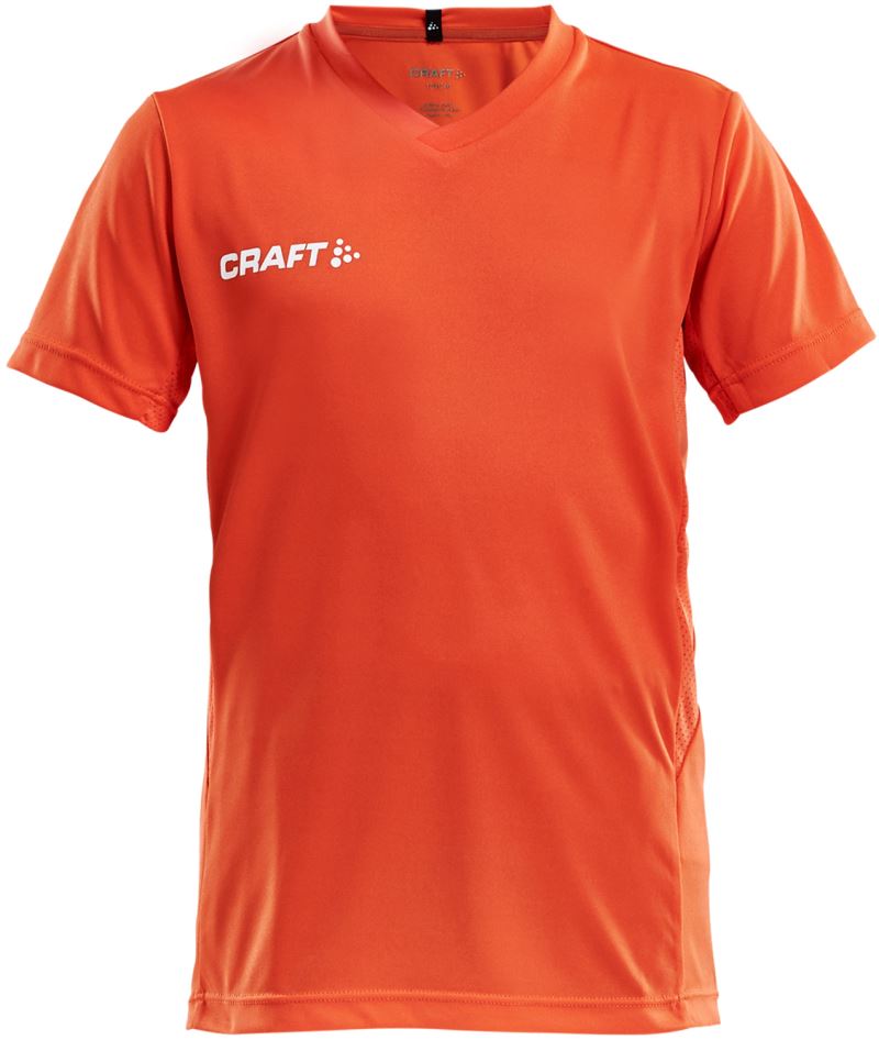 Craft Squad Go otroški enobarvni športni dres, Koralno rdeča