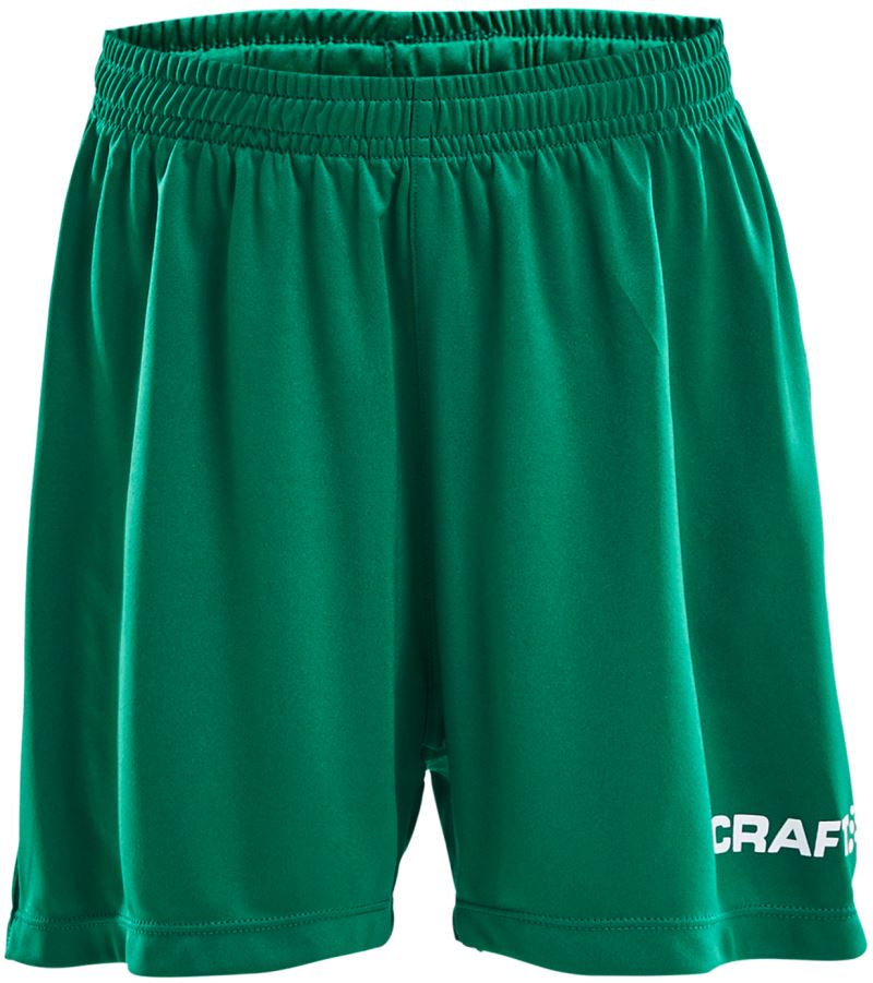 Craft Squad Go otroške enobarvne športne kratke hlače, Ekipno zelena