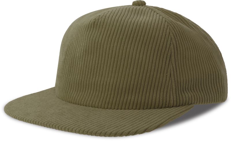 Unisex 5 Panel Corduroy kapa Atlantis – olive