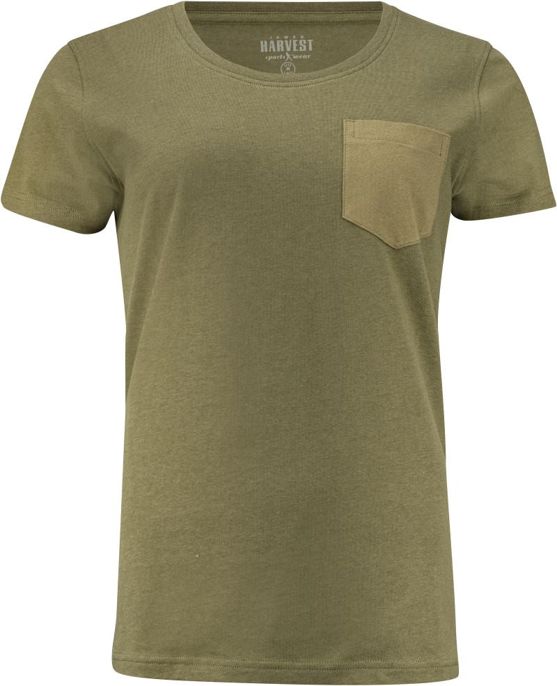 Ženska majica "Two-Tone" James Harvest – moss green