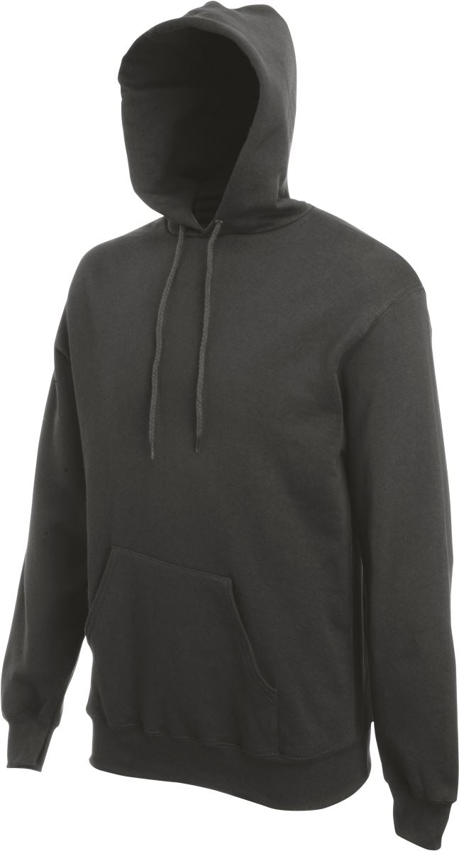 Moški pulover s kapuco F.O.L. Classic Hooded Sweat, siv, z žepi na sprednji strani, primeren za casual nošenje.