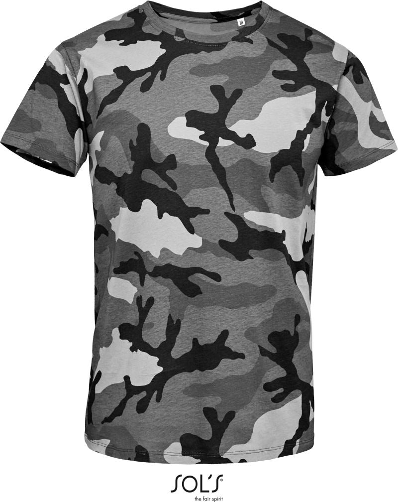 Moška Majica Kratek Rokav SOL'S Camo Men - oblekanadom