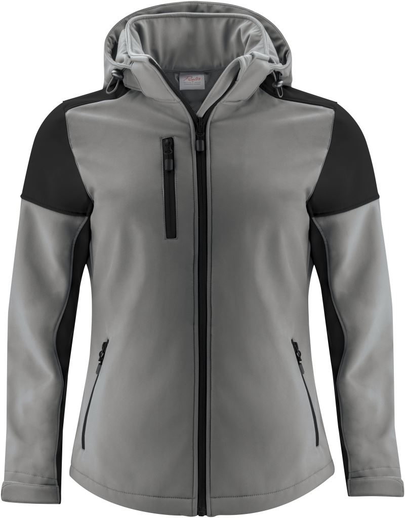 Ženska softshell jakna Printer – anthracite/black