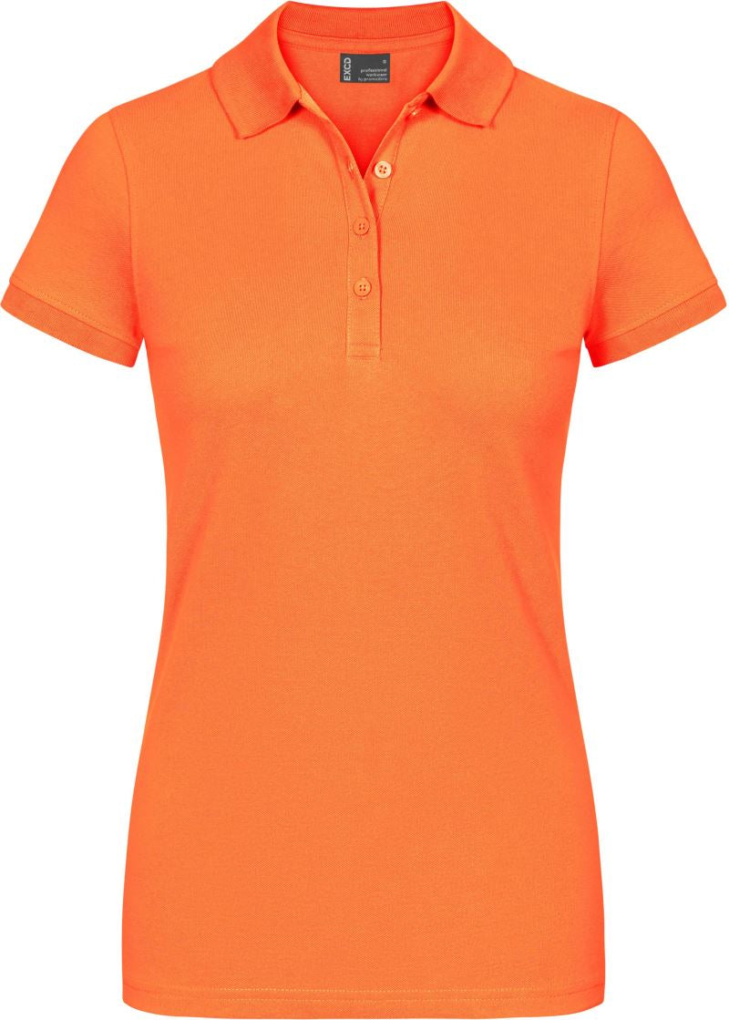 Ženska delovna polo majica Promodoro EXCD 4405, modra, s kratkimi rokavi, iz bombaža, prikazana na sliki