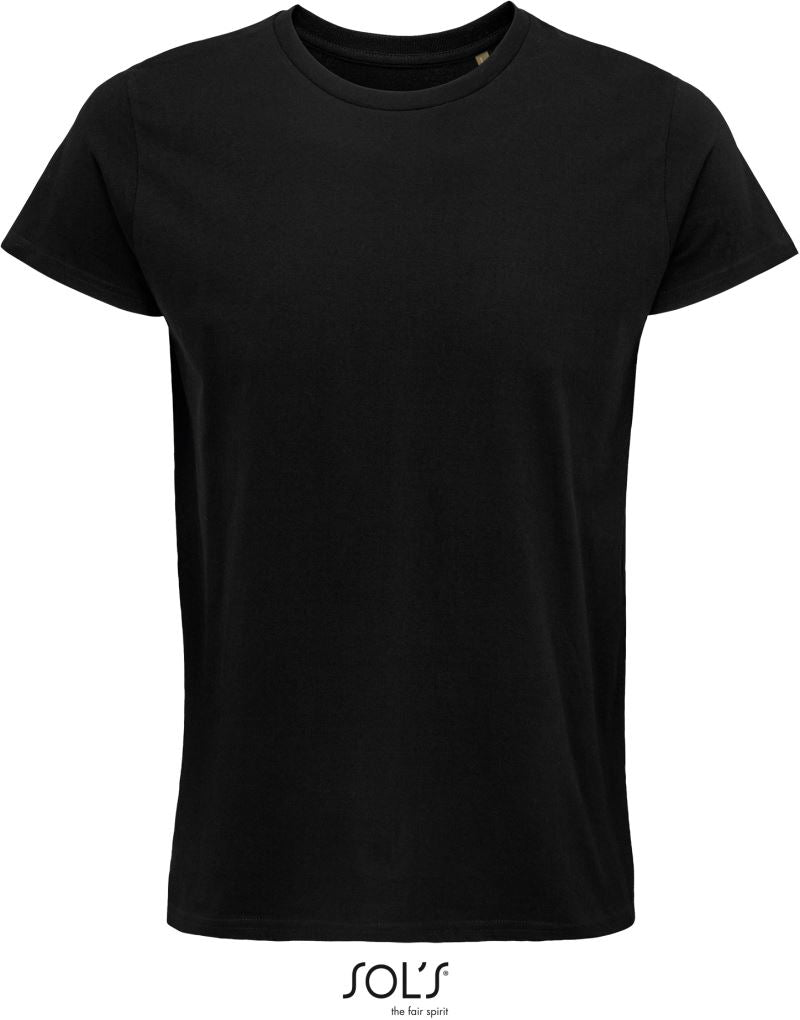 Men's short-sleeve SOL'S Crusader T-shirt, casual fit, in a neutral color, displayed on a plain background.
