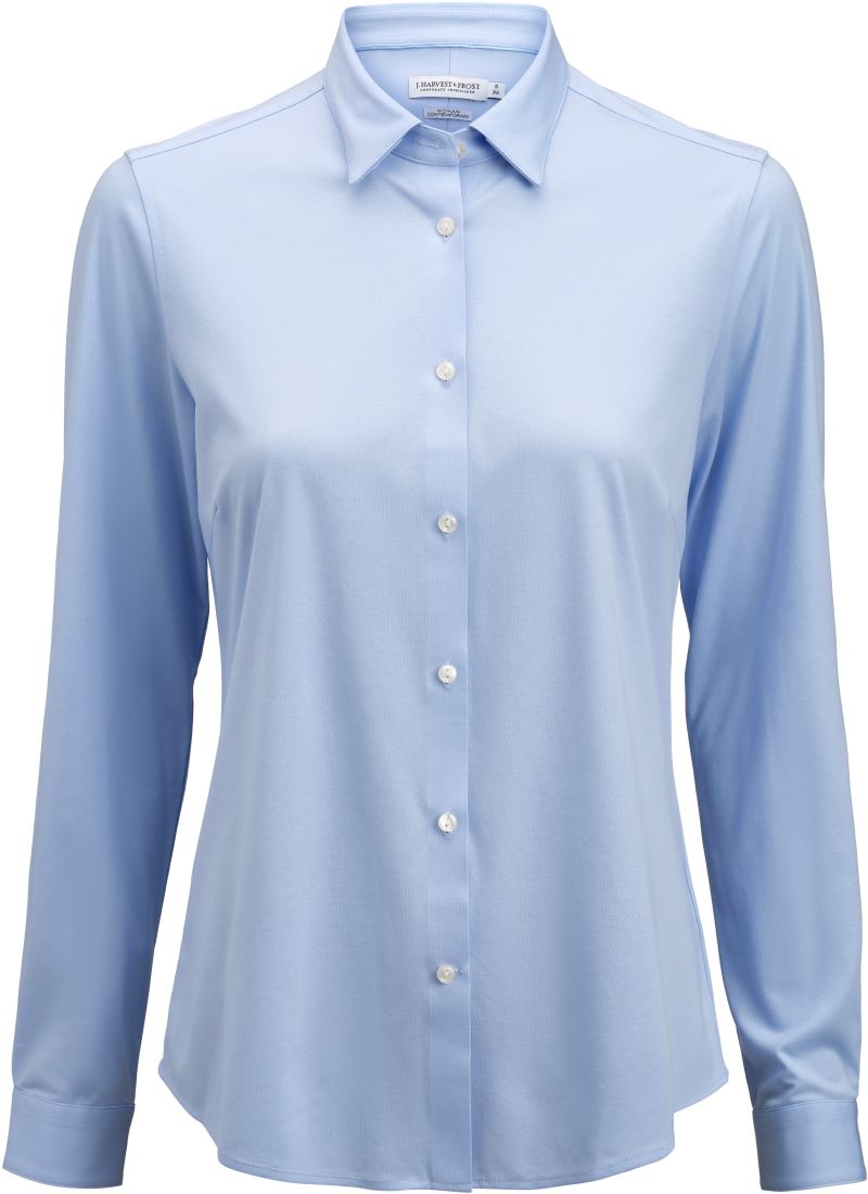 Ženski interlock Blouse z dolgimi rokavi J.Harvest & Frost – Nebesno modra