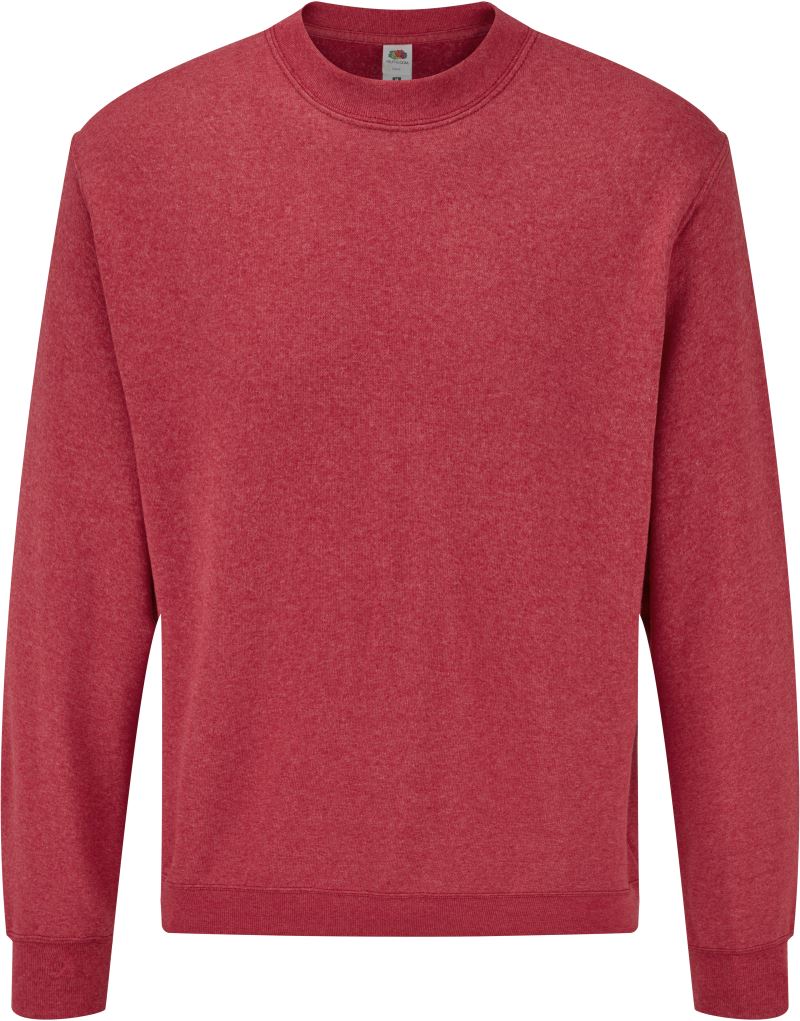 Moški pulover F.O.L. Classic Set-In Sweat, modre barve, s kapuco, vidna sprednja stran in žep na sprednji strani.