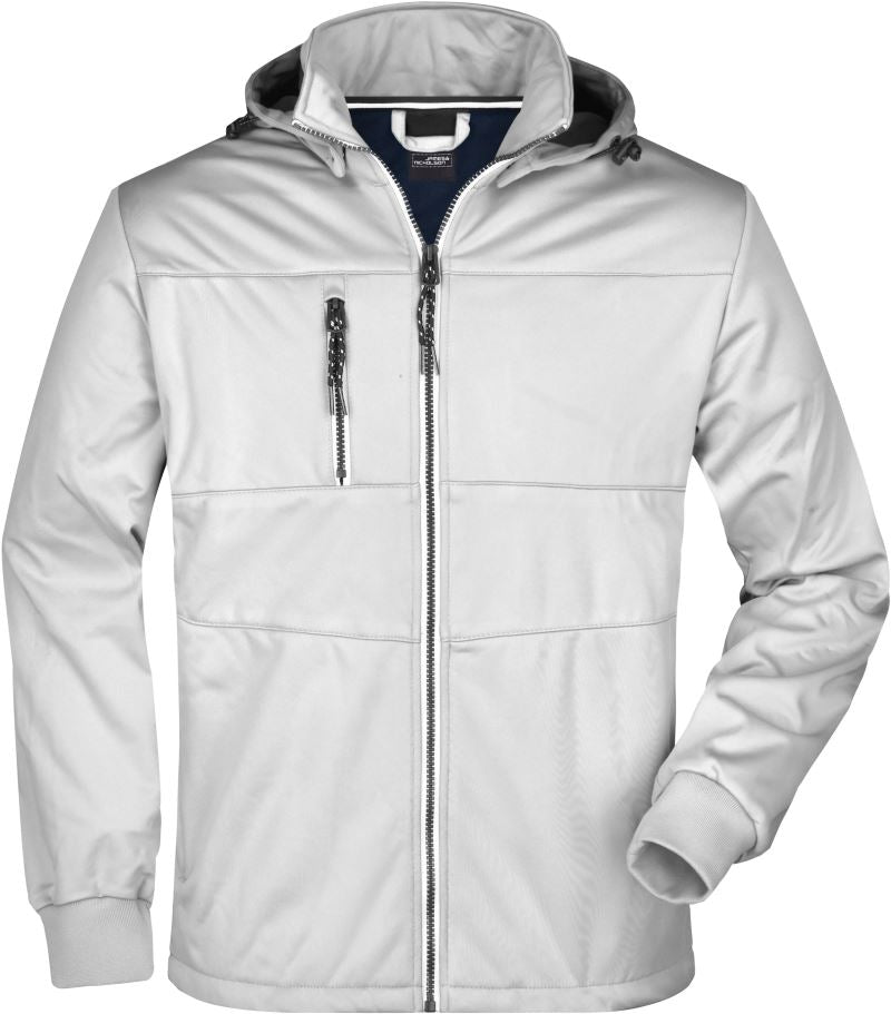 Moška 3-slojna softshell jakna James & Nicholson "Maritim" v modri barvi, primerna za šport in prosti čas.