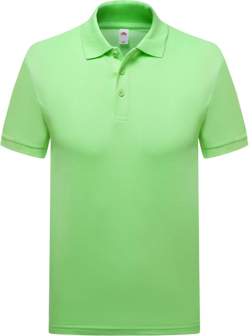 Moška polo majica F.O.L. Premium s kratkimi rokavi, modra barva, primerna za vsakodnevno nošenje.