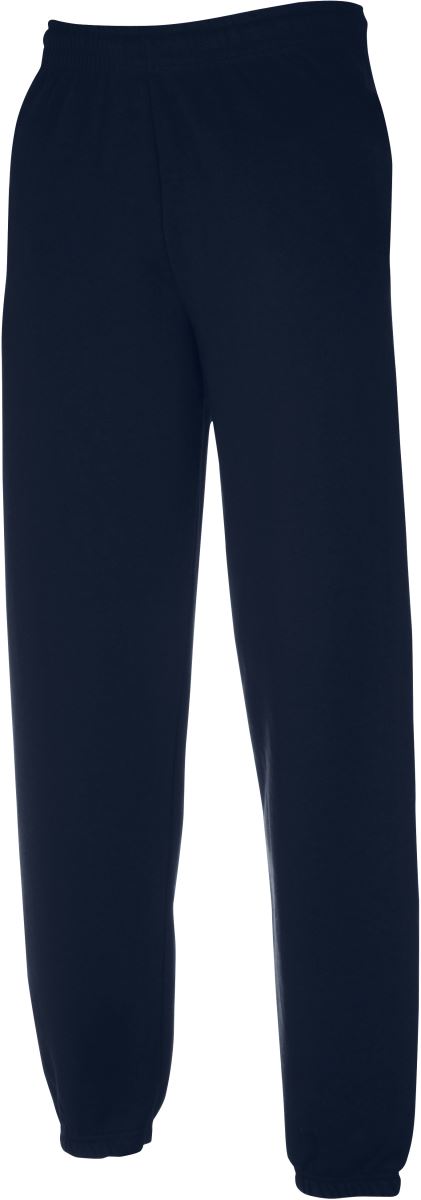 Moške trenirka F.O.L. Classic Elasticated Jog Pants, črne, z elastičnim pasom in športnim dizajnom, na modelu.