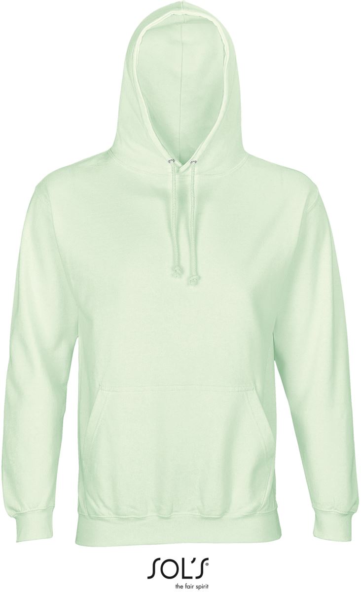 Unisex s kapuco pulover SOL's Collection – creamy green