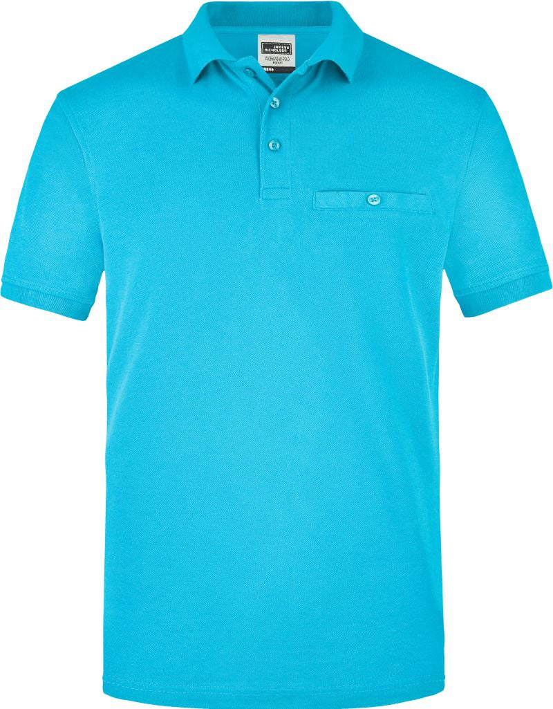 Moška delovna polo majica z žepom na prsih - James & Nicholson | JN 846 - Del 2 - oblekanadom