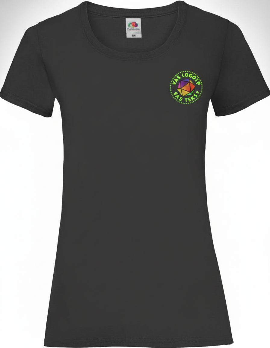 Ženska majica z vašim logotipom – VEZENJE - oblekanadom