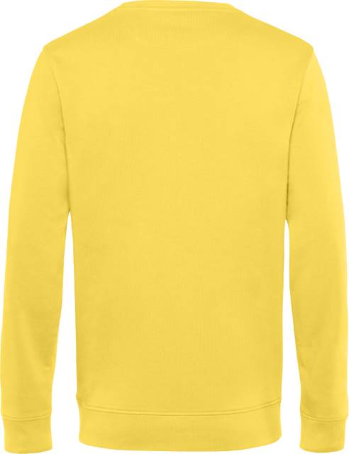 Moški pulover B&C Inspire s stoječim ovratnikom, rumene barve, iz kolekcije B&C Collection, prikazan na sliki.