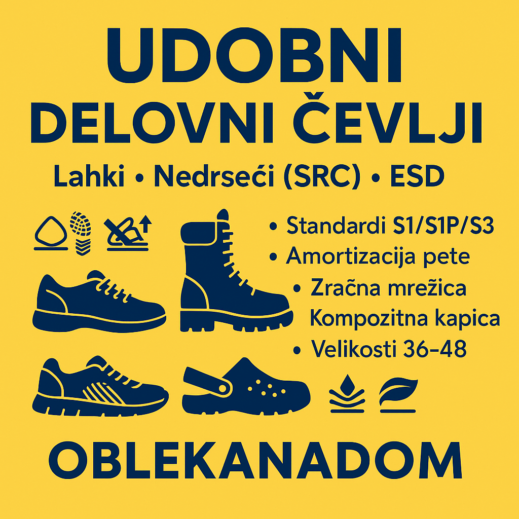 Udobni delovni čevlji