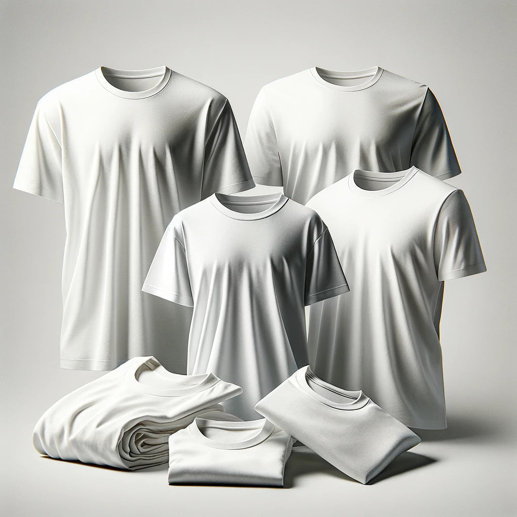 bela majice s kratkimi rokavi