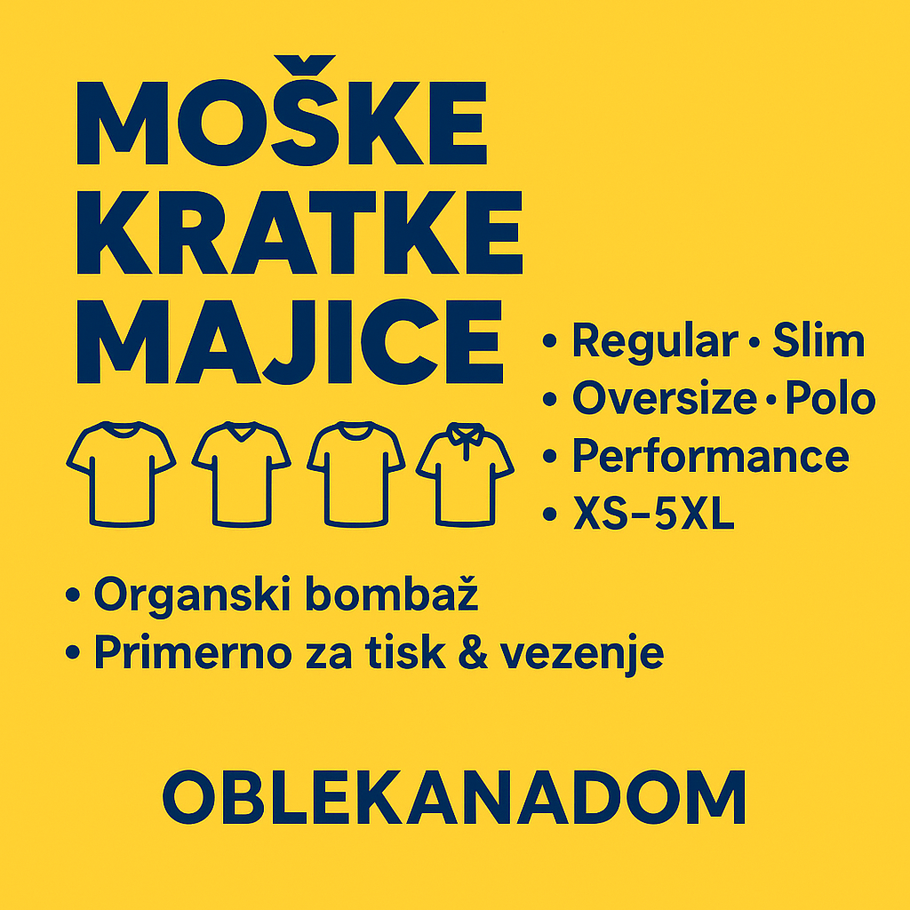 moške kratke majice