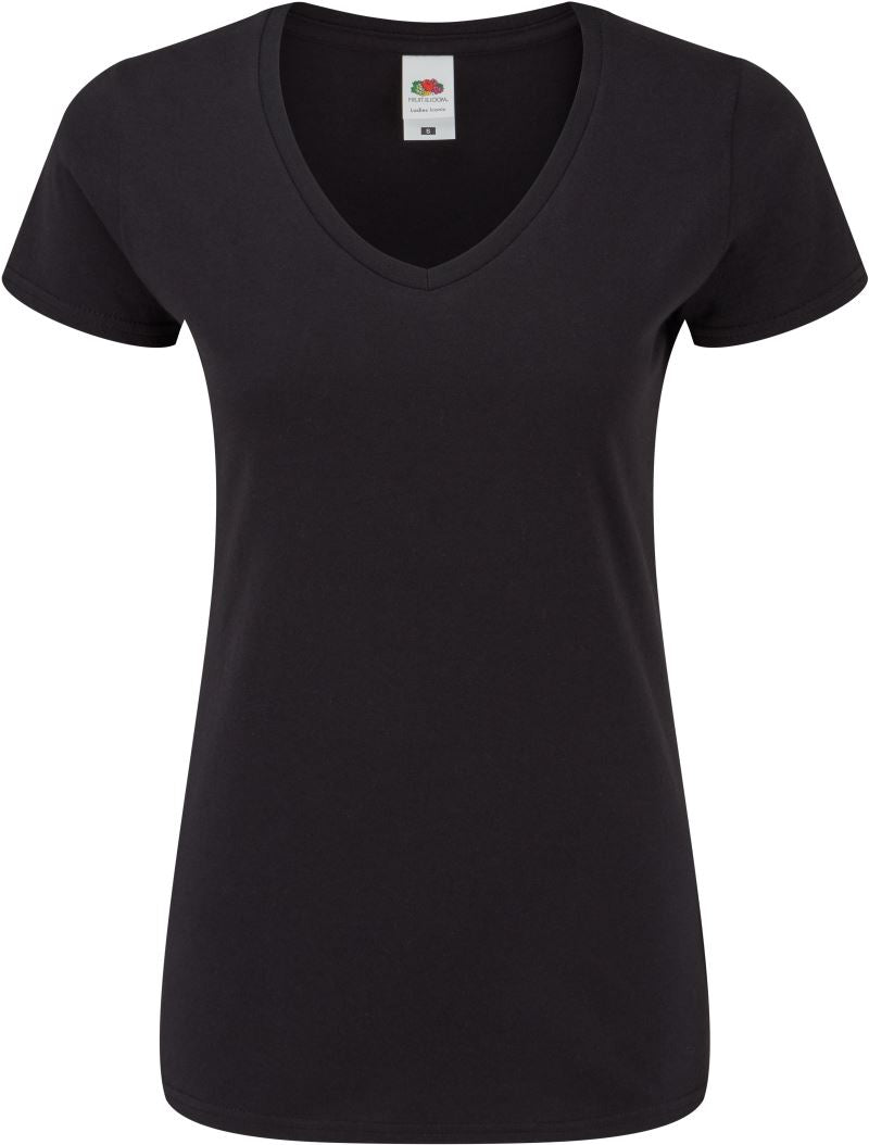 Ženska Majica Kratek Rokav F.O.L.  Lady-Fit Iconic 150 V-Neck T - oblekanadom