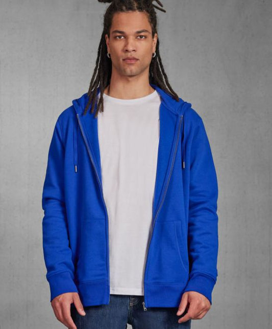 Moška jopica s kapuco B&C KING Zipped Hood