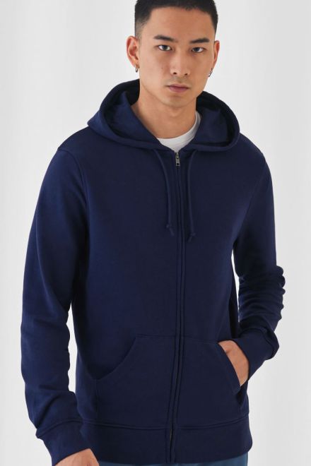 Moška jopica s kapuco B&C Inspire Zipped Hood
