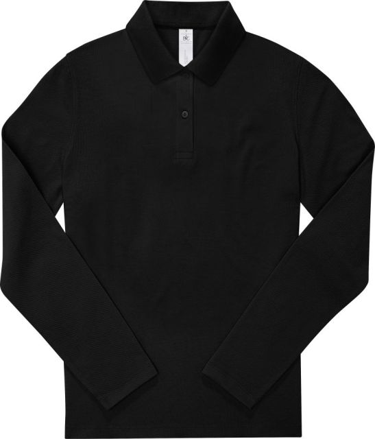 Ženska težka polo majica z dolgimi rokavi B&C My Polo 210