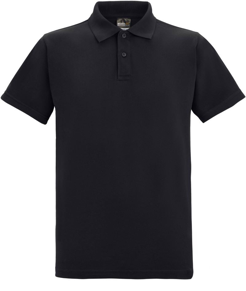 Težja unisex polo majica Regatta TRS101, barva Črna