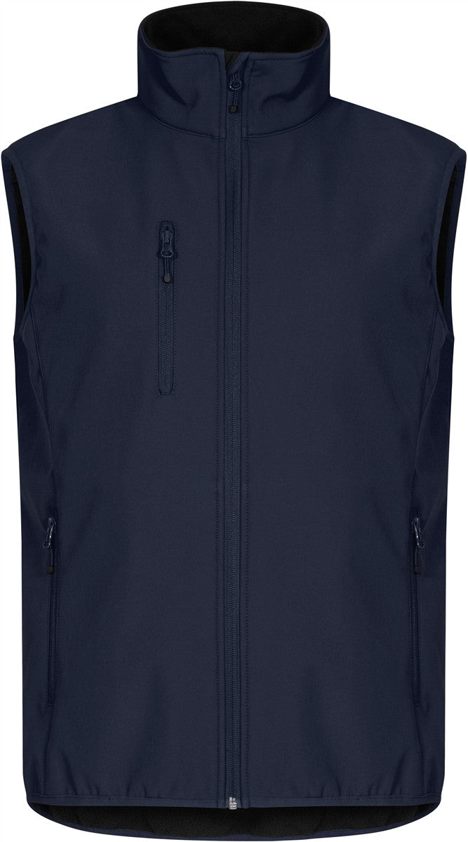 Moški trislojni softshell brezrokavnik Clique Classic Softshell Vest M - Temno mornarsko modra