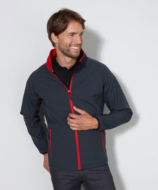 Moška dvoslojna softshell jakna James & Nicholson JN 1130