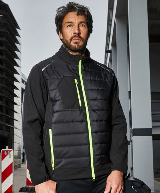 Moška hibridna softshell jakna James & Nicholson JN 1820