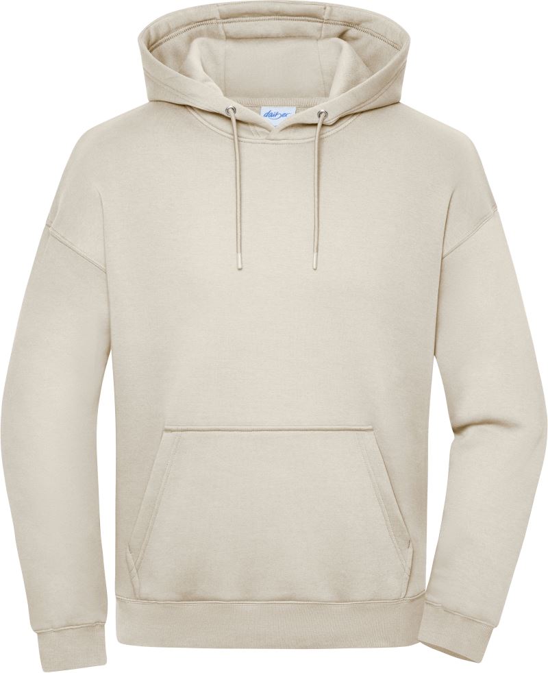 Težji oversize unisex pulover s kapuco Daiber 8052