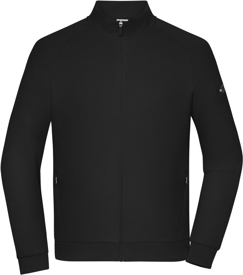 Moška interlock jopa z zadrgo Daiber 8054, barva Črna