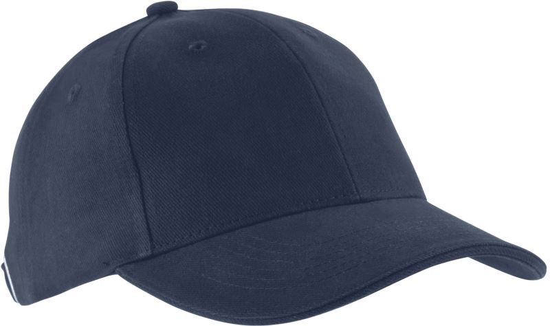 Unisex 6 Panel Sandwich kapa "Orlando" Kariban – Mornarsko modra