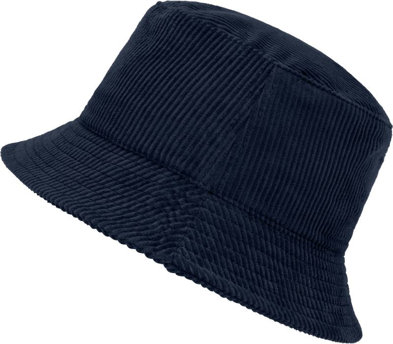 Bucket klobuk iz rebrastega žameta Myrtle Beach MB 6255, barva Mornarsko modra