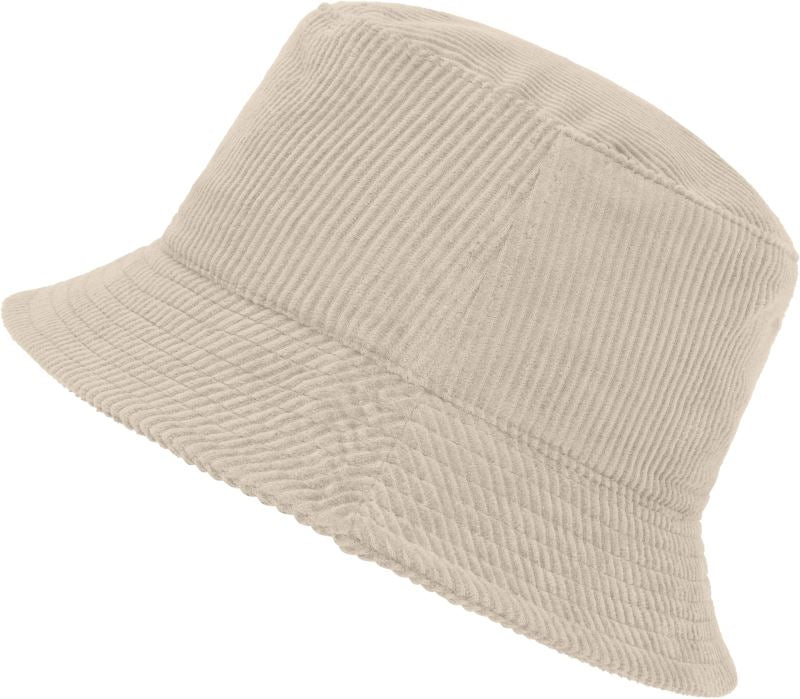 Bucket klobuk iz rebrastega žameta Myrtle Beach MB 6255, barva Peščena