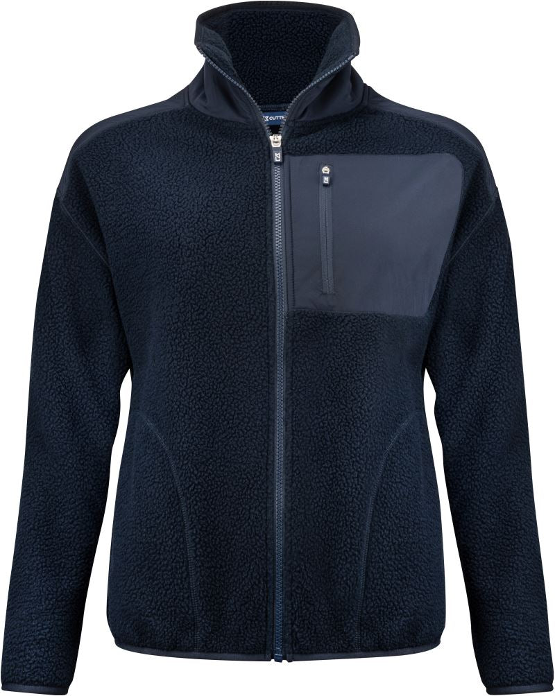 Ženska Sherpa flis jakna Cutter & Buck – dark navy