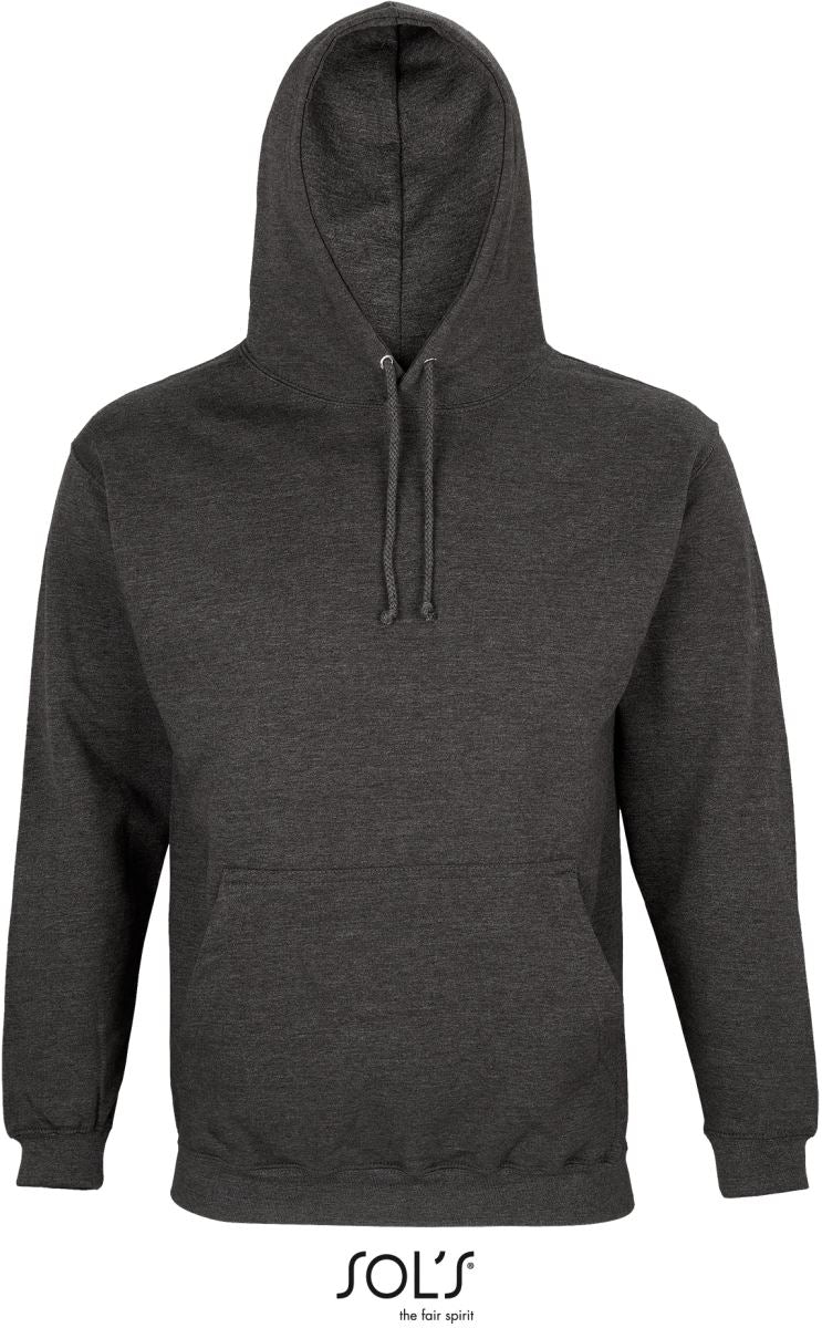 Unisex s kapuco pulover SOL's Collection – charcoal melange
