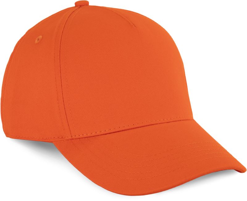 Unisex 5 Panel kapa Kariban – spicy orange